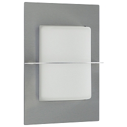 Luminaire mural d'extérieur TYPE NO 6223 semi-circulaire E27 44, acier inoxydable mat gradable