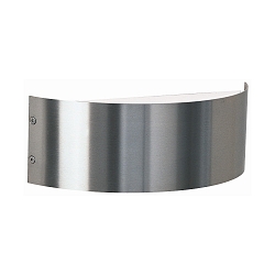 Luminaire mural d'ext�rieur TYPE NO 6342 haut bas, semi-circulaire, m�dium 44, acier inoxydable mat gradable