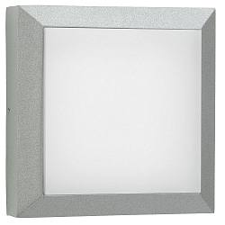 Applique et plafonnier TYPE NO 6561 carré, dimmable, résistant aux chocs, médium 54, argent mat gradable