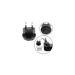 Adaptateur DRIVER SOCKET FOR ARD-040645 / EU-PLUG amovible, sans chargeur, noir