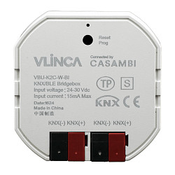Gateway GKNXBT programmable, Contr�lable par KNX, Sortie du signal de commande Bluetooth, blanche