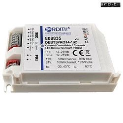 bluetooth dimmer CASAMBI DEBT5PRO14-192 PWM built-in version, voltage constant, tunable white, RGBW, 5 channel, programmable