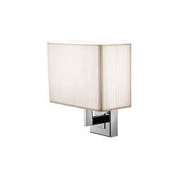 Luminaire mural AP CLAVIUS E14 IP20, chrome, blanche gradable