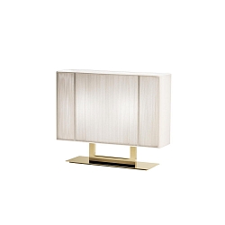 Lampe de table LT CLAVIUS P E14 IP20, or, couleur sable gradable