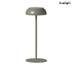 Lampe de table  accu LT LED FLOAT avec connexion USB, dimmable IP55, vert, gris gradable