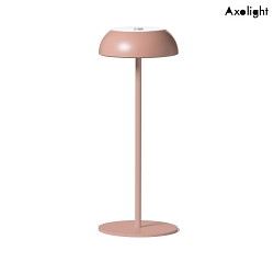 Lampe de table  accu LT LED FLOAT avec connexion USB, dimmable IP55, mauve, blanche gradable