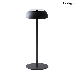 Lampe de table  accu LT LED FLOAT avec connexion USB, dimmable IP55, noir  gradable