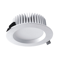 Downlight commutable IP20, mat, blanche 