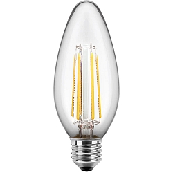 Ampoule � filament forme bougie C35 commutable E27 4,5W 470lm 2700K 300� CRI > 90 