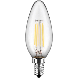 Ampoule à filament forme bougie C35 commutable E14 4,5W 470lm 2700K 300° CRI > 90 
