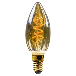 LED Lamp candle, 2,5W, E14, 125lm, 1800K, glass gold VSS