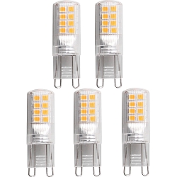 Lampe � culot lot de 5 G9 2,6W 320lm 3000K 300� 