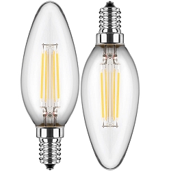 Ampoule à filament lot de 2 C35 E14 4,5W 470lm 4000K 300° 