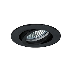 Projecteur encastré TIRREL-R GX5.3 / MR16 rond, pivotant GX5,3 IP20, noir gradable