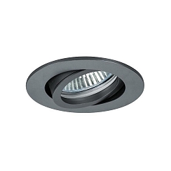 Projecteur encastré TIRREL-R GX5.3 / MR16 rond, pivotant GX5,3 IP20, mat, titane gradable