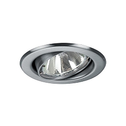 Downlight rond, pivotant GX5,3 IP20, chrom� mat gradable