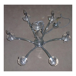Luminaire à suspension STELLA 6 flammes E14 IP20, chrome gradable