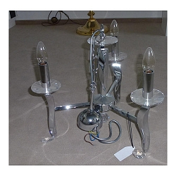 Luminaire à suspension GIRATA 3 flammes E14 IP20, chrome gradable