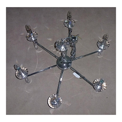 Luminaire à suspension GIRATA 6 flammes E14 IP20, chrome gradable