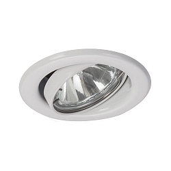 Downlight FALITO GZ10 rond, pivotant GU10 IP20, blanc mat gradable