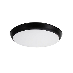 outdoor wall luminaire MAKIRA Ø 25CM round, CCT Switch, impact resistant, arched IP65, black dimmable