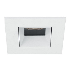 Recessed LED downlight ALTERO, IP44, square, 8.3 x 8.3cm, changeable cover, 500mA, 9.2W 4000K 840lm 33�, structured white