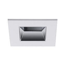Plafonnier encastré ALTERO-S angulaire, direct IP44, blanche gradable