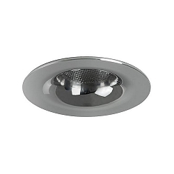 LED light point with funnel cover, IP44, � 5cm, Plug&Play 350mA, 3.3W 3000K 160lm 32�, chrome