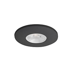 Downlight BARENT 350MA P&P rond, courant constant IP20, noir mat gradable