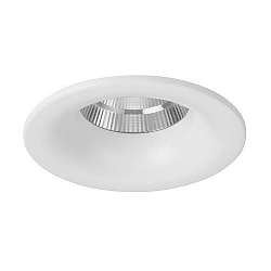 Downlight rond, Dim-To-Warm IP20, aluminium mat gradable
