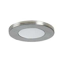 Recessed LED downlight 12V DC, IP20, with magnetic cover, 2.6W 3000K 180lm 120°, matt nickel