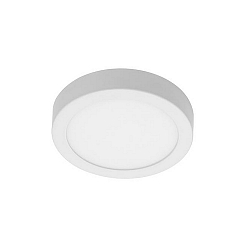 LED surface panel FLAT37, IP20, round, Ø 18cm, 230V, 18W 3000K 1290lm 120°, white