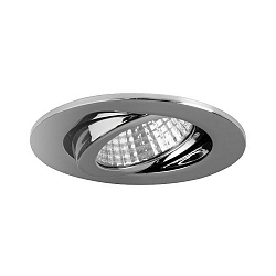 Downlight PLUG & PLAY rond, pivotant IP65, chrome gradable