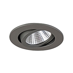 Downlight PLUG & PLAY rond, pivotant IP65, titane gradable