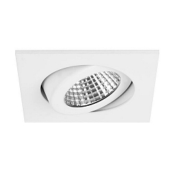 Downlight PLUG & PLAY pivotant, carr� IP65, blanche gradable