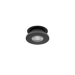 recessed luminaire NAVARINO round, swivelling, rotatable IP20, black matt dimmable 6W 510lm 3000K 24° 24° CRI >80