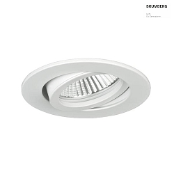 recessed luminaire PAYTON-R round, swivelling LED IP20, white dimmable 3W 340lm 4000K 20-40 20-40 CRI 80-89
