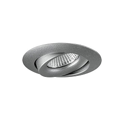 Downlight PLUG & PLAY pivotant, avec prise de courant IP20, argent gradable