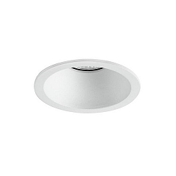 Recessed LED downlight, IP20, round, Ø 8.2cm, Plug&Play 350mA, 7W 3000K 600lm 40°, structured white