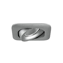 Recessed LED downlight, IP20, square, 8.2 x 8.2cm, Plug&Play 350mA, 7W 3000K 600lm 40�