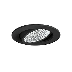 Lumière encastrée IP20, scintillant, noir , transparent gradable 12W 1280lm 4000K 20-40° 20-40° CRI 80-89