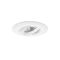 Plafonnier encastré KARYL pivotant, rotatif, direct IP20, transparent, blanche gradable