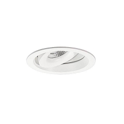 Plafonnier encastré KAMUTA pivotant, rotatif, direct IP20, transparent, blanche gradable