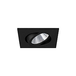 Lumière encastrée LAKIL-S pivotant, pour VDU, Dim-To-Warm IP20, aluminium mat gradable 6W 460lm 1800 - 3000K 38° 38° CRI >80