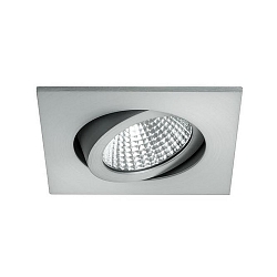Lumière encastrée LAKIL-S pivotant, pour VDU, Dim-To-Warm IP20, aluminium mat gradable 6W 460lm 1800 - 3000K 38° 38° CRI >80