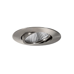 Lumi�re encastr�e BIG65 rond, pivotant LED IP65, nickel mat gradable 8W 730lm 3000K 20-40� 20-40� CRI 80-89