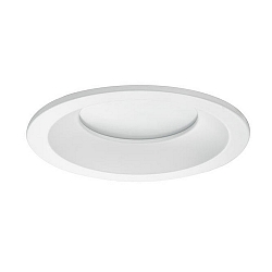 Recessed LED downlight BOWL, IP20, round, Ø 13.6cm, 350mA, 12W 4000K 1020lm 100°, white / diffuse