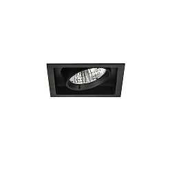 Lumière encastrée IP20, scintillant, noir  gradable 40W 4300lm 3000K CRI 90-100