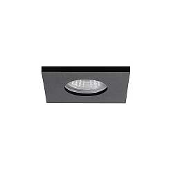 recessed luminaire PROTECT-S square, direct IP44, black