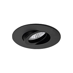 recessed luminaire EXPAND GX5.3 round, swivelling IP20, black matt dimmable